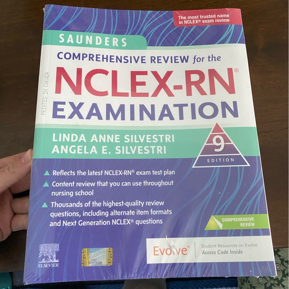 Saunders NCLEX-RN Examination Review Book NEW WITH CODE